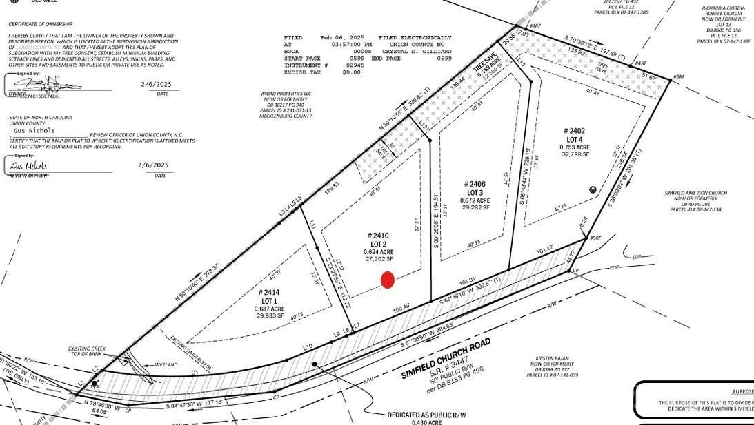 2410 Simfield Church Road, Matthews, NC