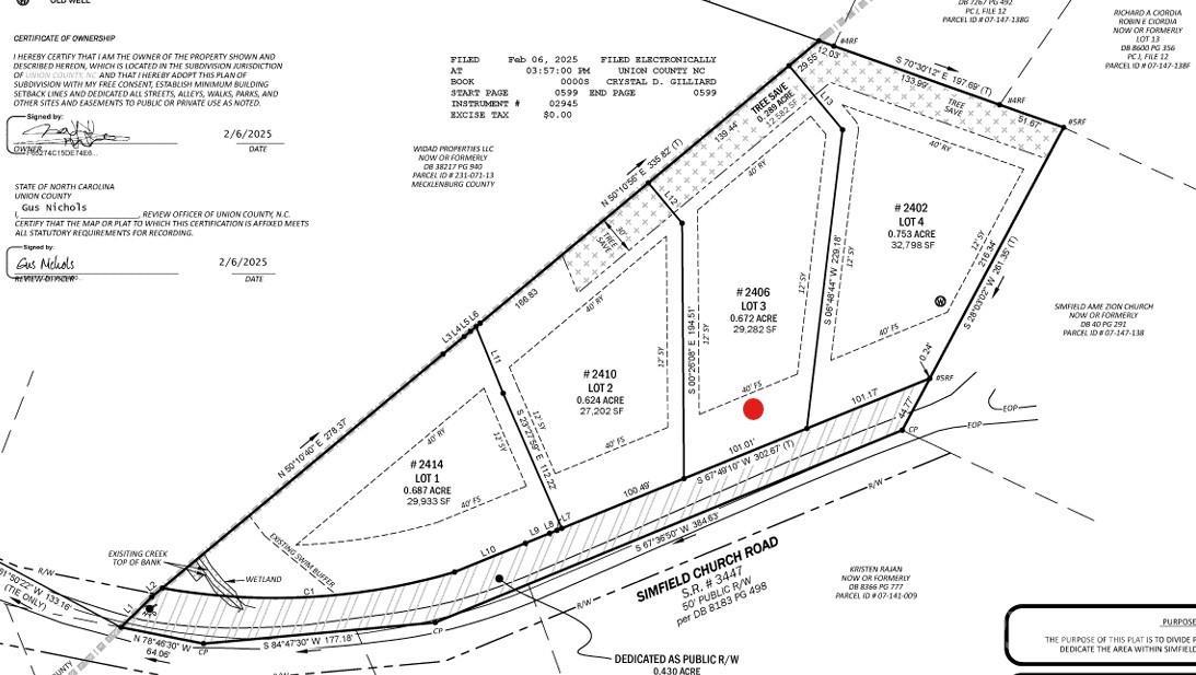 2406 Simfield Church Road, Matthews, NC
