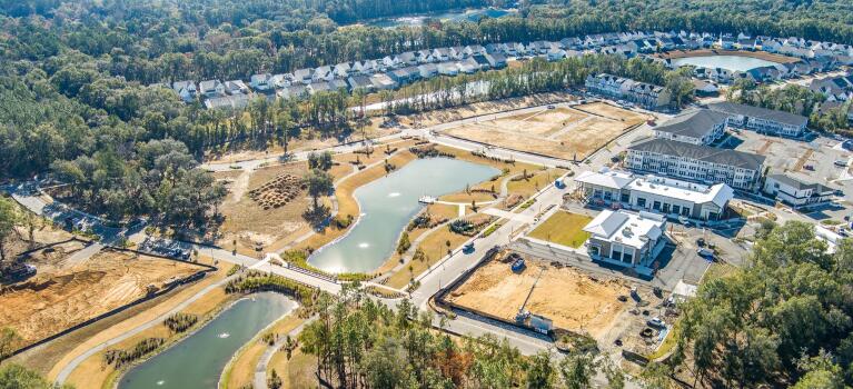 A piece of land being developed for Eastwood Homes in the Charleston, SC, market