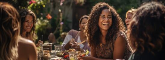 Group of Women Outside Neighborhood