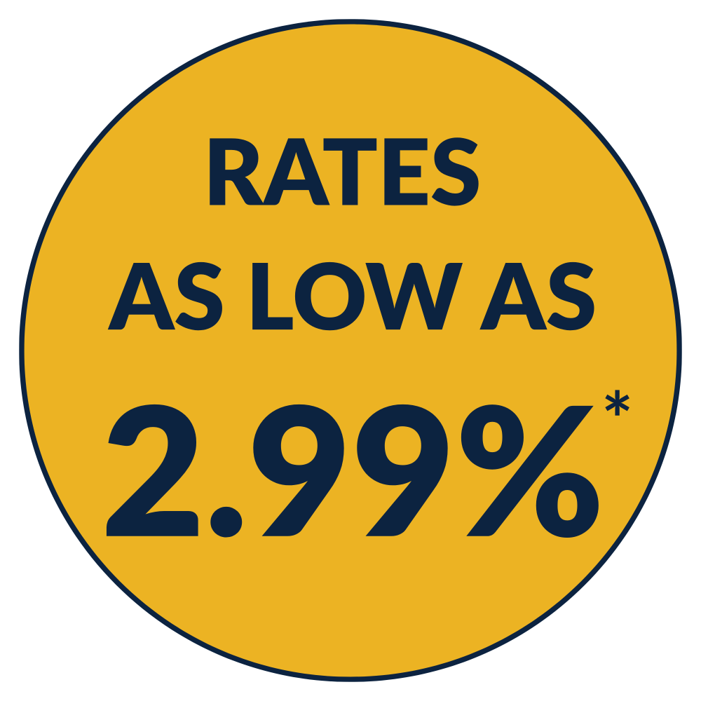 Save big with a 2.99% rate!