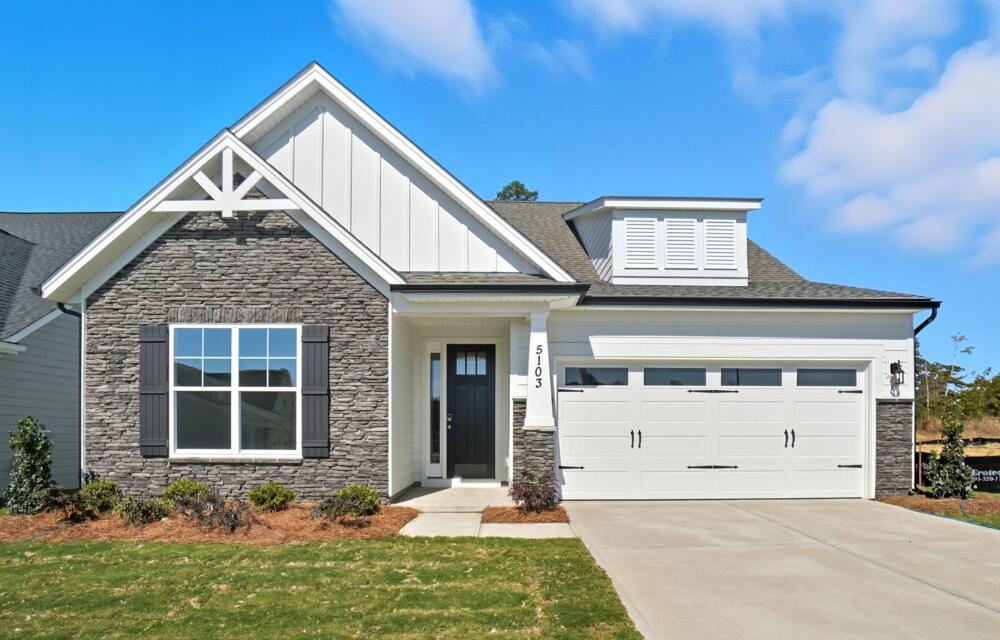 The Wescott 129 front exterior at the Heritage - 55+ Community