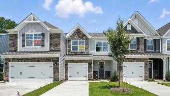 The Ashland 232 front exterior at the Harrisburg Village Townhomes