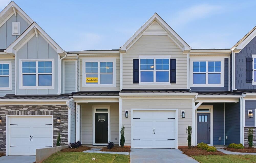 The Ashland 039 front exterior at the Blythe Mill Townhomes
