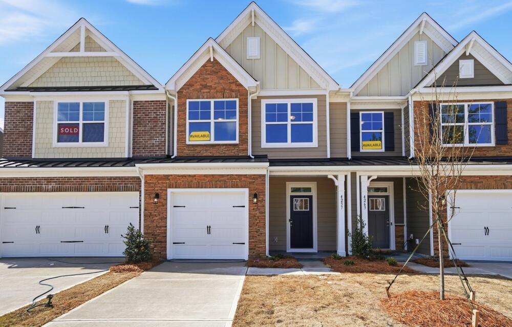 The Ashland 200 front exterior at the Harrisburg Village Townhomes