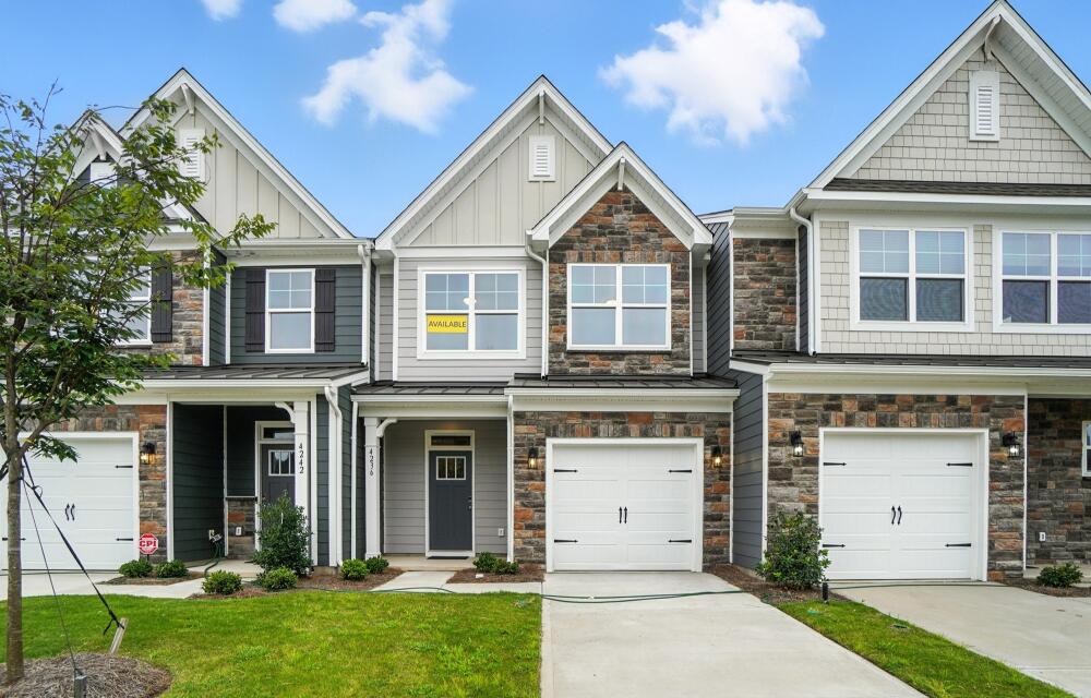 The Ashland 234 front exterior at the Harrisburg Village Townhomes