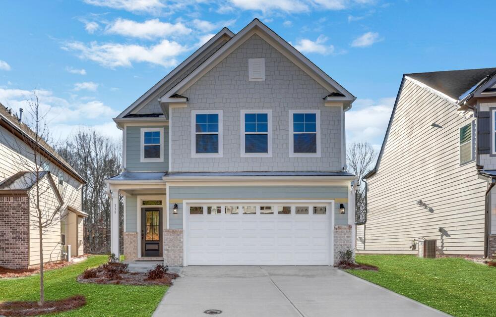 The Dillon 083 front exterior at the Villas at Dawsonville