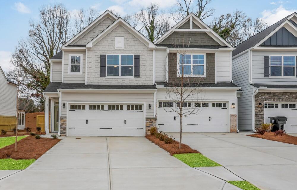 The Southampton Model front exterior at the Villas at Dawsonville Townhomes